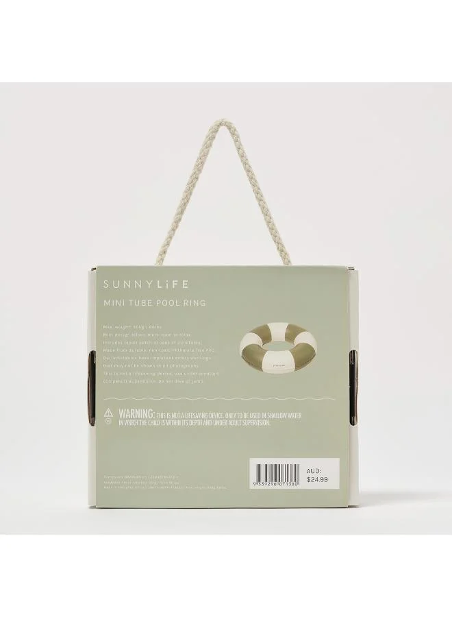 SUNNY LIFE  Mini Tube Pool Ring Olive Stripe for Men | Best Price UAE